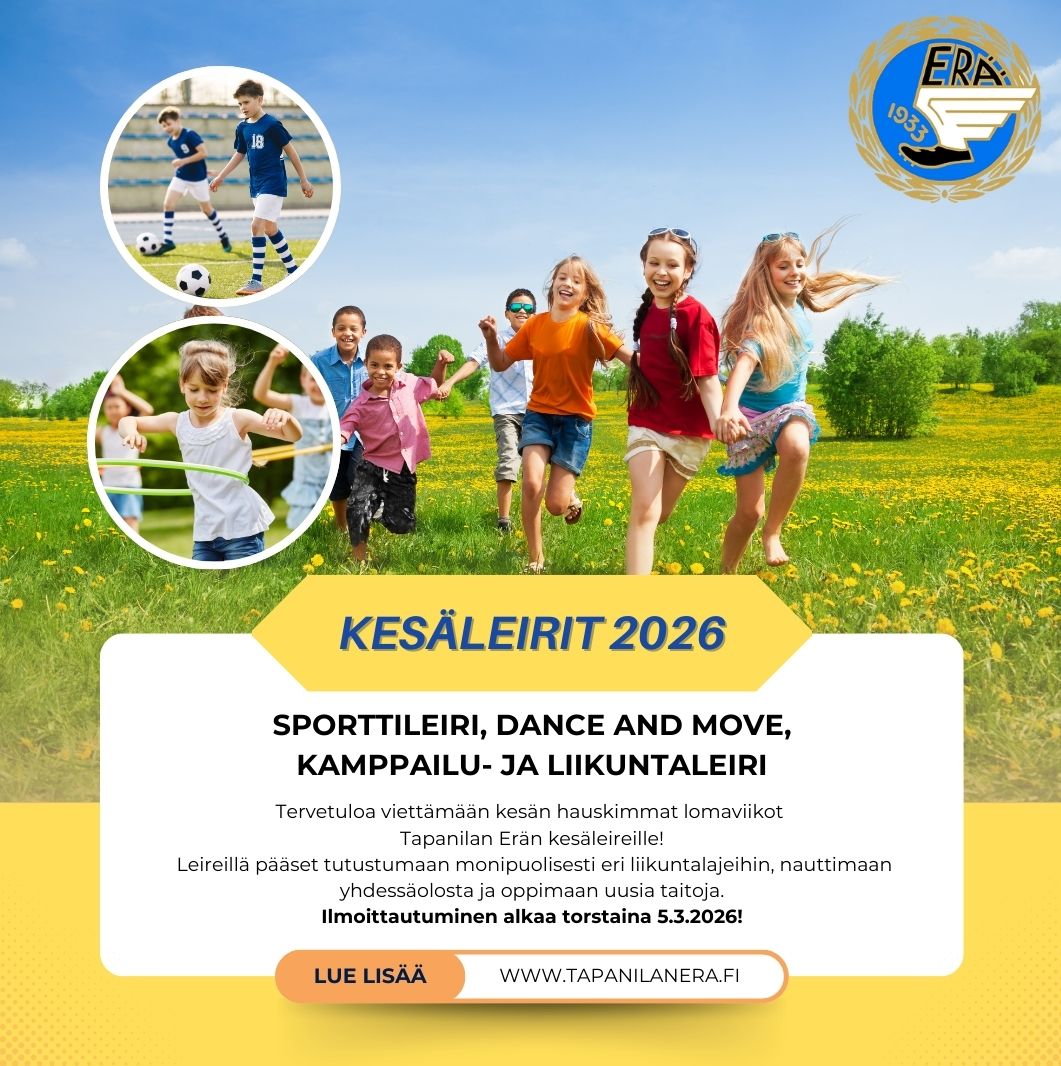 HARRASTELIIKUNNAN KESÄLEIREILLE ILMOITTAUTUMINEN ON ALKANUT!