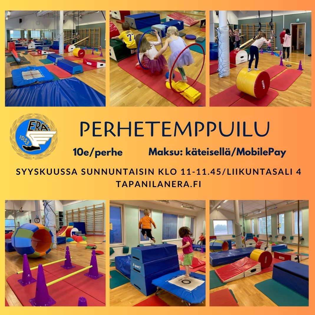 PERHETEMPPUILUT SYYSKUUSSA SUNNUNTAISIN KLO 11-11.45