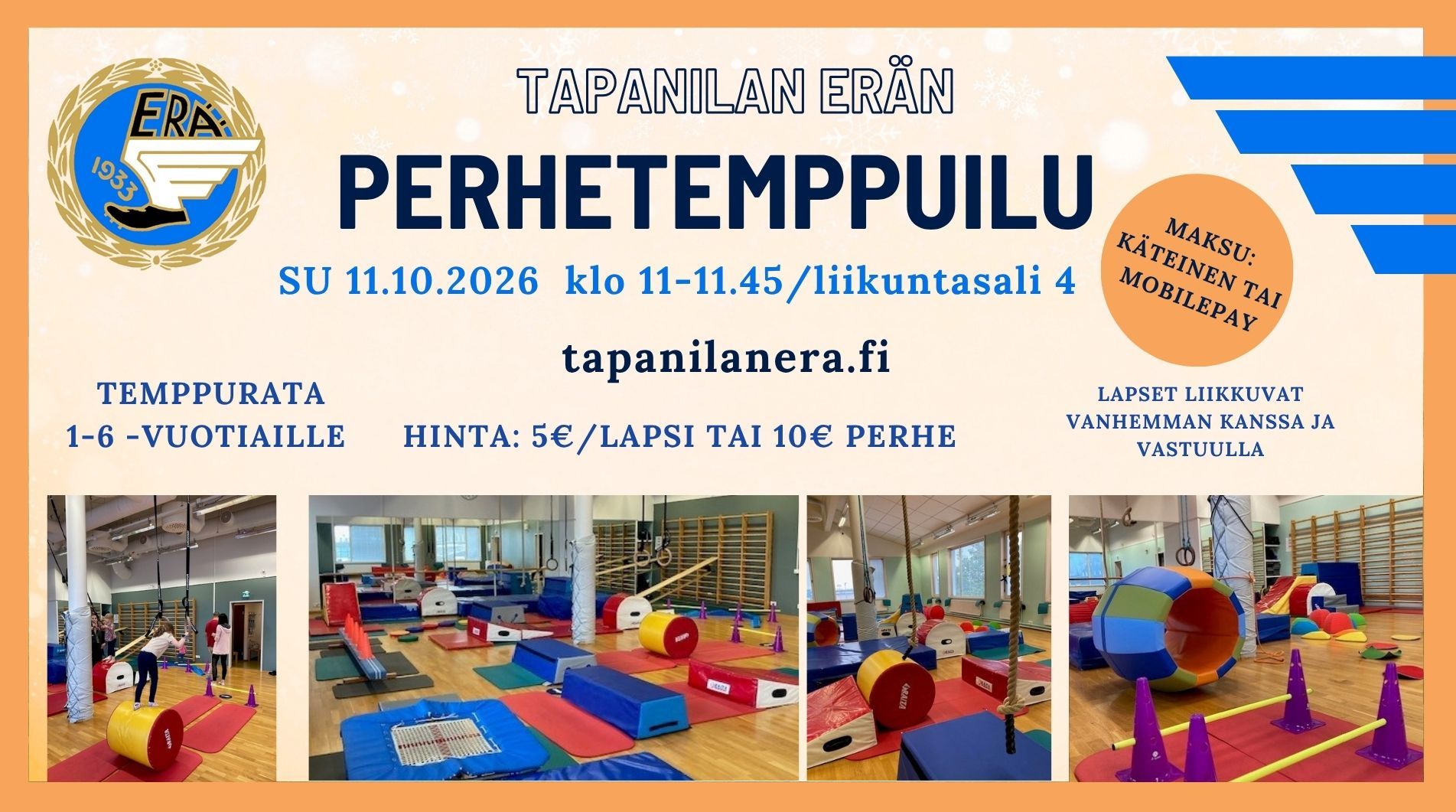Vauhdikas ja innostava perhetemppuilu 11.10.2026