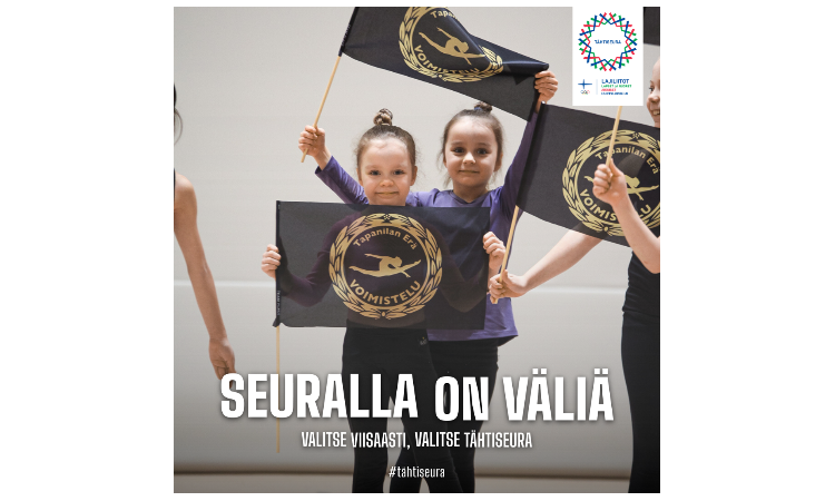 Kaksi tähtimerkkiä Tapanilan Erän Voimistelujaostolle !