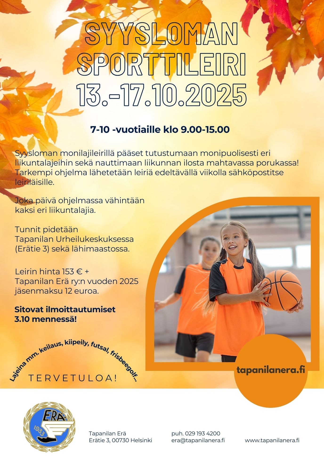 Syyslomaleiri 13.-17.10.2025